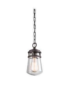 1 Light Small Chain Lantern - Grey Bronze