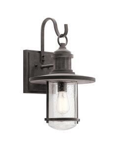 1 Light Xl Wall Lantern - Weathered Zinc