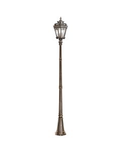 3 Light Extra Large Lamp Post - Grey/Gold