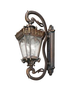 4 Light Grand Extra Large Wall Lantern - Grey/Gold