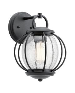 1 Light Wall Lantern - Textured Black