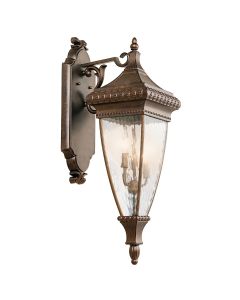 3 Light Large Wall Lantern - Old Painted Bronze