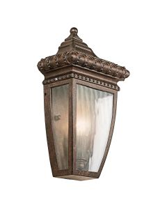 1 Light Half Wall Lantern - Old Painted Bronze