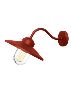 1 Light Wall Lantern - Oxide Red