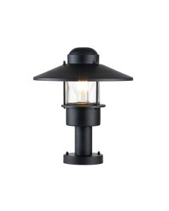 1 Light Pedestal - Textured Black