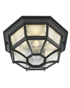 1 Light Ceiling Light - Textured Black