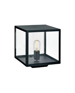 1 Light Pedestal - Textured Black