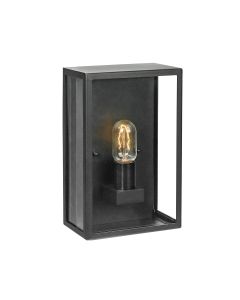 1 Light Half Wall Light - Textured Black