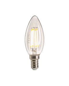 Candle LED E14 Lamp - Clear Glass