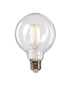 Large Clear Globe LED E27 Lamp - Clear Glass