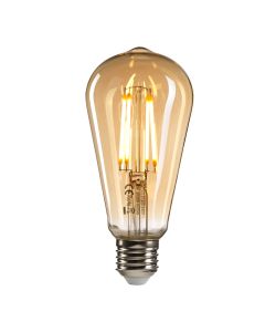 Edison LED E27 Lamp - Amber Glass