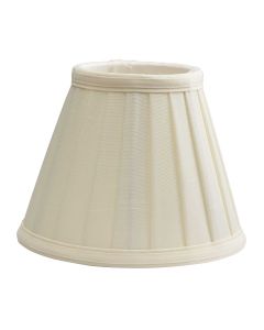 Pleated Ivory Candle Clip Shade - Ivory