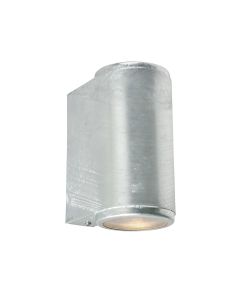 2 Light Up/Down Wall Light - Galvanised