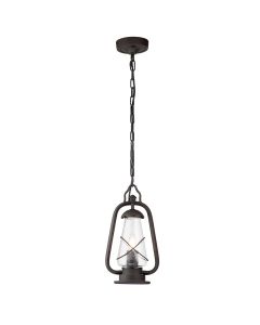 1 Light Chain Lantern - Black/Gold