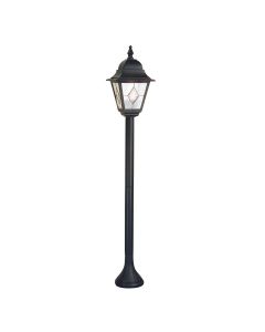 1 Light Pillar Lantern - Textured Black