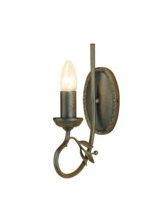 1 Light Wall Light - Black/Gold Patina