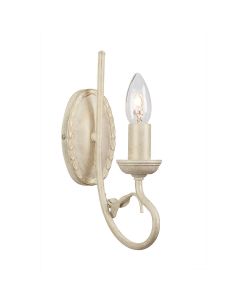 1 Light Wall Light - Ivory/Gold Patina