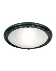 1 Light Flush - Black