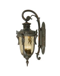 3 Light Large Down Wall Lantern - Old Bronze