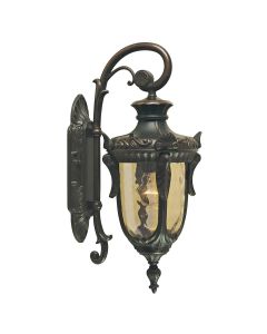 1 Light Medium Down Wall Lantern - Old Bronze