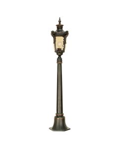 1 Light Medium Pillar - Old Bronze