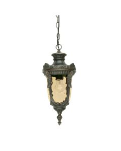 1 Light Medium Chain Lantern - Old Bronze