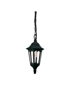 1 Light Mini Chain Lantern - Textured Black