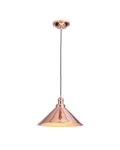 1 Light Pendant - Polished Copper