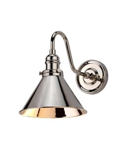 1 Light Wall Light - Polished Nickel