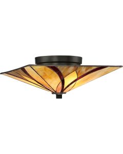 2 Light Flush - Vintage Bronze