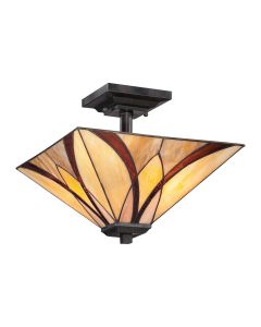 2 Light Semi-Flush - Vintage Bronze