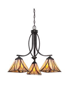 3 Light Chandelier - Vintage Bronze