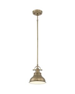 1 Light Mini Pendant - Aged Brass