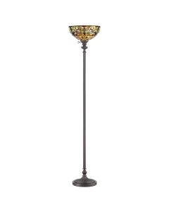 1 Light Torchiere - Grey Bronze