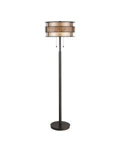 2 Light Floor Lamp - Black Copper