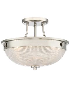 2 Light Semi-Flush - Polished Nickel