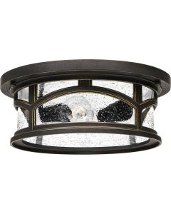 2 Light Flush - Oil Rubbed Bronze