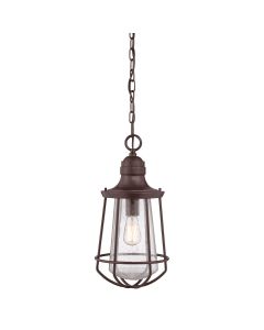 1 Light Large Chain Lantern - Dark Brown