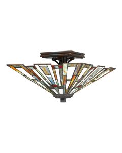 2 Light Flush - Vintage Bronze