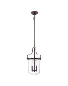 3 Light Pendant - Dark Brown