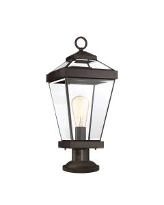 1 Light Medium Pedestal - Dark Brown