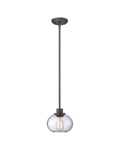 1 Light Pendant - Old Bronze - Dark Brown