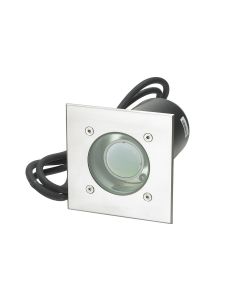 1 Light Square Inground Light - Stainless Steel