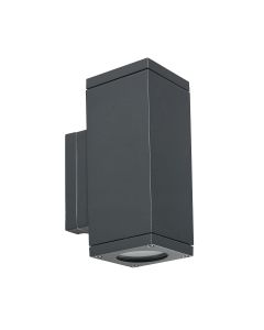 2 Light Up & Down Wall Light - Graphite