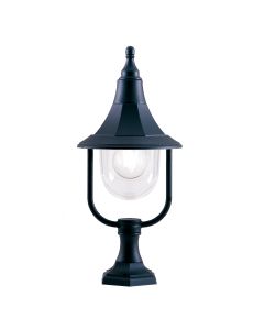 1 Light Pedestal - Textured Black