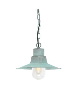 1 Light Chain Lantern - Verdigris