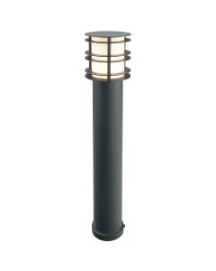 1 Light Large Bollard - Textured Black