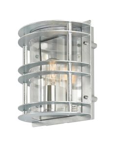 1 Light Flush Light - Galvanised