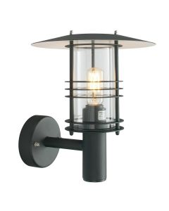 1 Light Wall Lantern - Textured Black