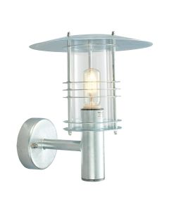 1 Light Wall Lantern - Galvanised